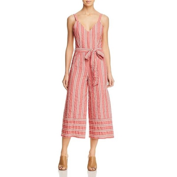 Anthropologie Pants - Anthropologie Red Striped Romper